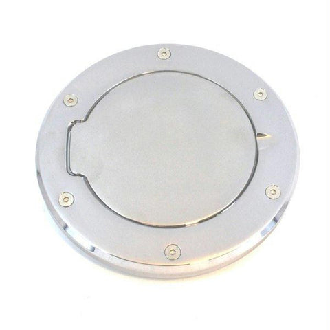 All Sales Race Style Billet Fuel Dr 6 3-8  Ring O.D. 5 1-8 Door O.D.-Brushed Chrome