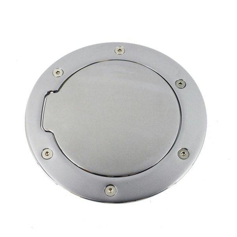 All Sales Race Style Billet Fuel Dr  6 1-4 Ring O.D. 4 1-2 Door O.D. -Brushed Chrome