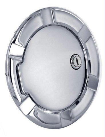All Sales Striker Style Billet Fuel Dr  7 1-8 Ring O.D.  5 1-8 Door O.D. -Chrome Locking
