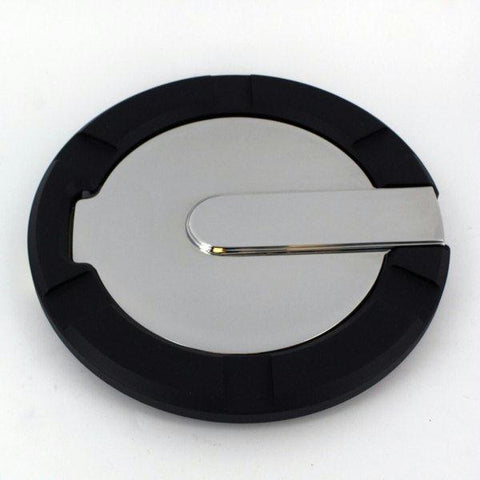 All Sales Striker Style Billet Fuel Dr  7 1-8 Ring O.D.  5 1-8 Door O.D. -Flat black Ring and Chrome Door