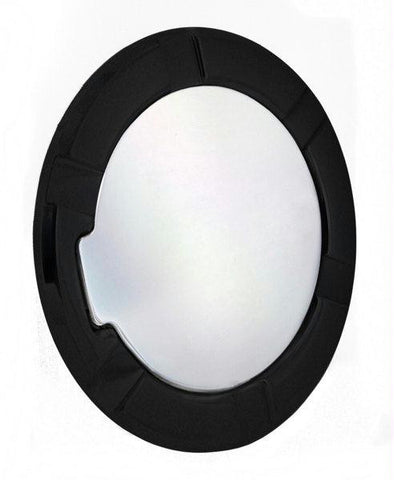 All Sales Striker Style Billet Fuel Dr 6 5-16 Ring O.D.  4 1-2 Door O.D.-Flat black Ring and Chrome Door