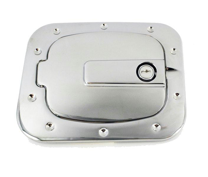 All Sales Race Style Billet Fuel Dr  7 1-4 X 6 5-8 Ring  5 3-8 X 41-2 Door -Chrome Locking