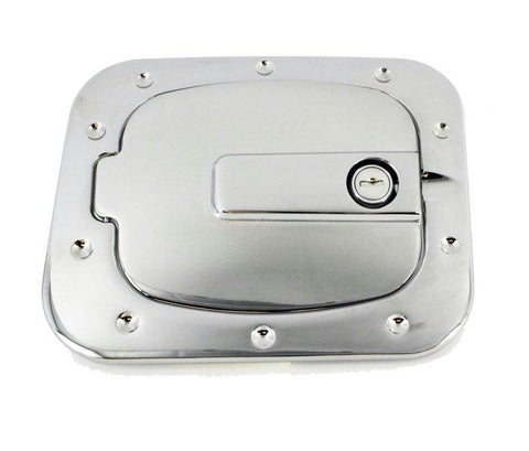 All Sales Race Style Billet Fuel Dr  7 1-4 X 6 5-8 Ring  5 3-8 X 41-2 Door -Chrome Locking
