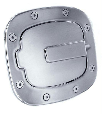 All Sales Race Style Billet Fuel Dr  7 1-2 X 6 5-8 Ring  5 3-8 X 41-2 Door -Brushed Chrome