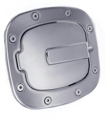 All Sales Race Style Billet Fuel Dr  7 1-2 X 6 5-8 Ring  5 3-8 X 41-2 Door -Chrome