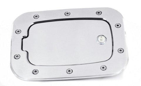 All Sales Race Style Billet Fuel Dr  10 3-8 X 7 5-8 Ring  8 X 4 5-8 Door -Chrome Locking