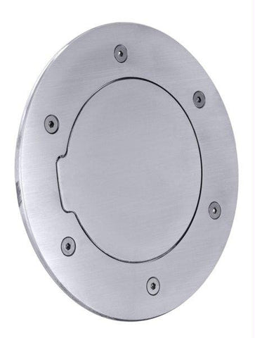 All Sales Race Style Billet Fuel Dr  8 1-8 Ring O.D. 5 1-8 Door O.D.-Brushed Chrome
