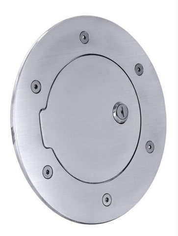 All Sales Race Style Billet Fuel Dr  8 1-8 Ring O.D. 5 1-8 Door O.D.-Chrome Locking