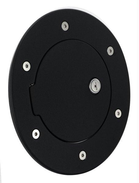 All Sales Race Style Billet Fuel Dr  8 1-8 Ring O.D. 5 1-8 Door O.D.-Gloss Black Ring and locking door