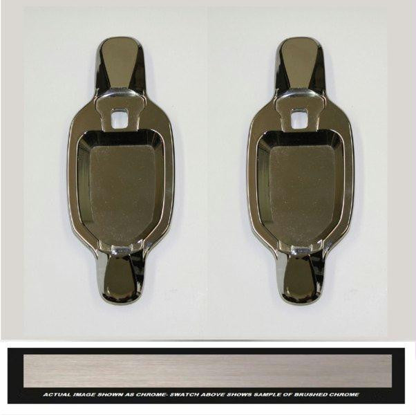 All Sales Brush Chrome LH  & RH w-o Lock Rear Doors Buckets Only