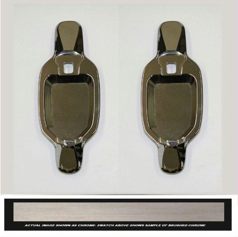All Sales Brush Chrome LH  & RH w-o Lock Rear Doors Buckets Only