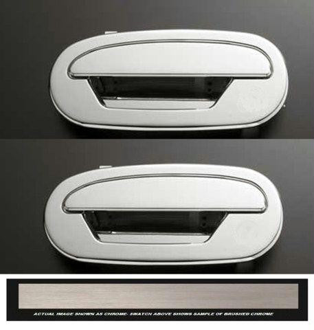 All Sales Brush Chrome LH  & RH w-o Lock Rear Doors no keypad