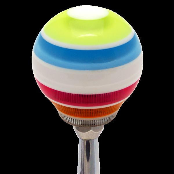 American Shifter Multi Color Super Stripe Custom Shift Knob