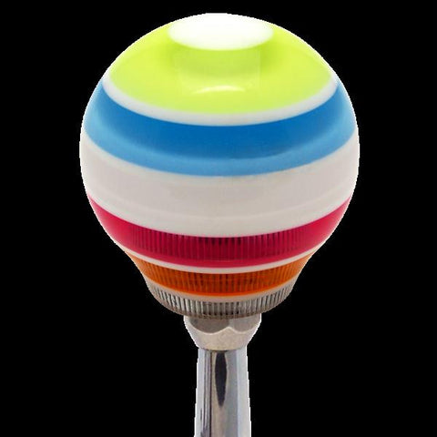 American Shifter Multi Color Super Stripe Custom Shift Knob