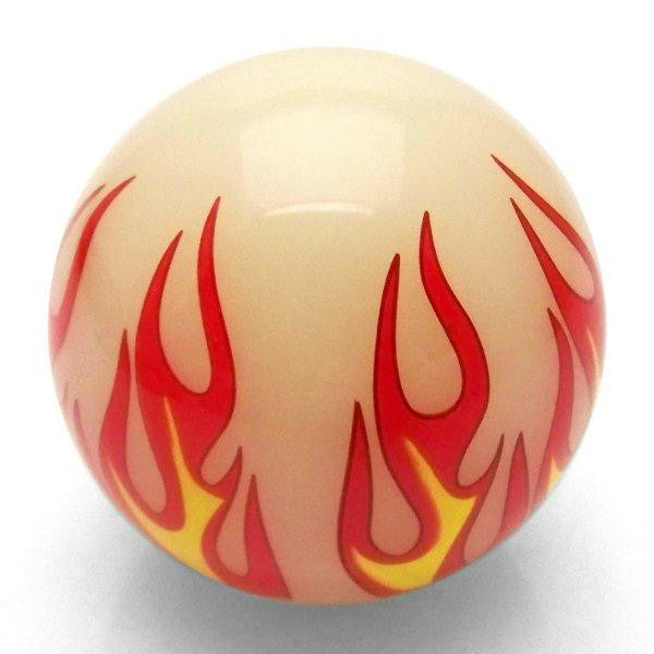 American Shifter Ivory Flame Custom Shift Knob Opaque