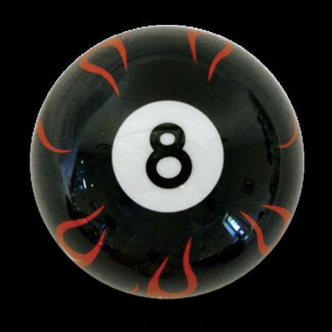 American Shifter Black Flame 8 Ball Custom Shift Knob Opaque