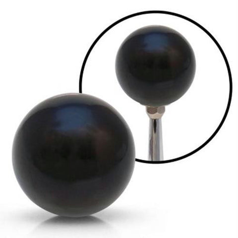 American Shifter Black Billiard Cue Ball Custom Shift Knob Opaque