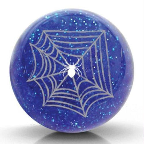 American Shifter Blue Spider Custom Shift Knob Translucent w- Metal Flake