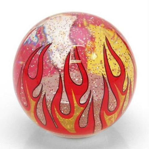 American Shifter Clear Flame Custom Shift Knob Translucent w- Metal Flake
