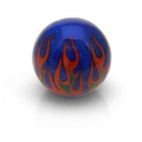 American Shifter Blue Flame Custom Shift Knob Translucent w- Metal Flake