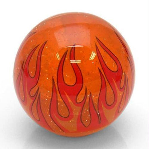 American Shifter Orange Flame Custom Shift Knob Translucent w- Metal Flake