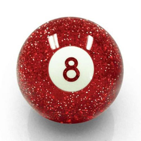 American Shifter Red 8 Ball Custom Shift Knob Translucent w- Metal Flake