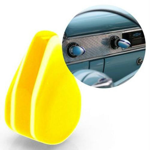 American Shifter Yellow Small Tear Shape Dash Knob