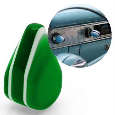 American Shifter Green Small Tear Shape Dash Knob