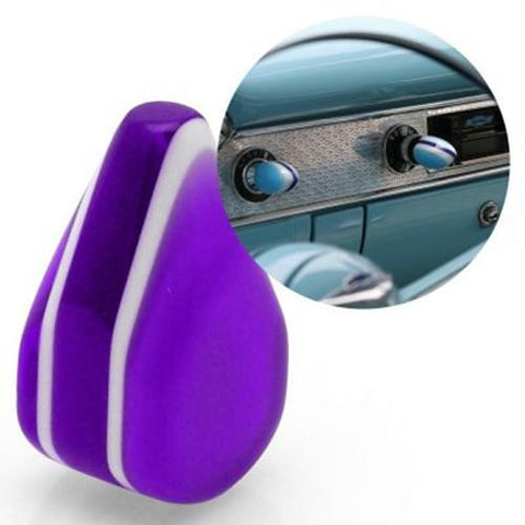 American Shifter Purple Small Tear Shape Dash Knob