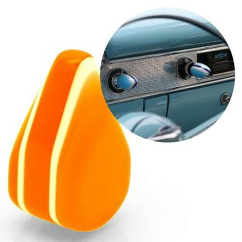 American Shifter Orange Small Tear Shape Dash Knob