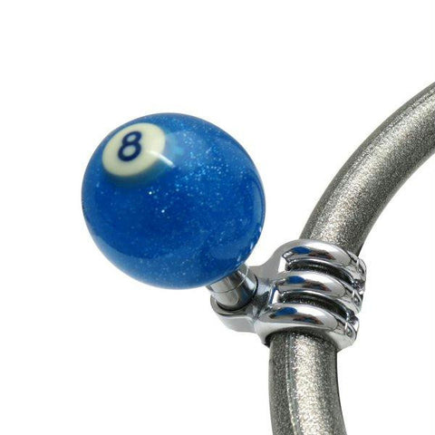 American Shifter Blue 8 Ball Suicide Brody Knob Translucent w- Metal Flake