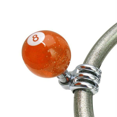American Shifter Orange 8 Ball Suicide Brody Knob Translucent w- Metal Flake