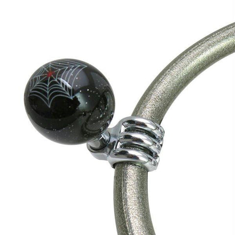 American Shifter Black Spider Suicide Brody Knob Translucent w- Metal Flake