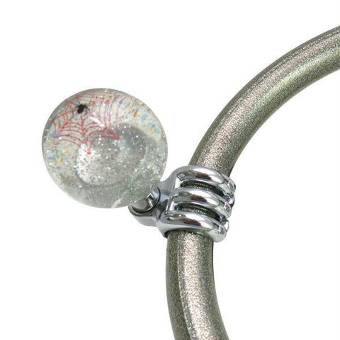 American Shifter Clear Spider Suicide Brody Knob Translucent w- Metal Flake