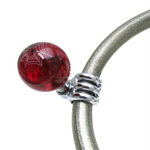American Shifter Red Spider Suicide Brody Knob Translucent w- Metal Flake