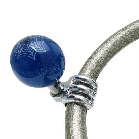 American Shifter Blue Spider Suicide Brody Knob Translucent w- Metal Flake