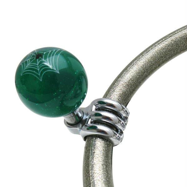 American Shifter Green Spider Suicide Brody Knob Translucent w- Metal Flake