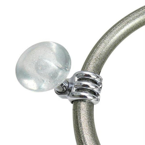 American Shifter Clear Retro Series Suicide Brody Knob Translucent w- Metal Flake