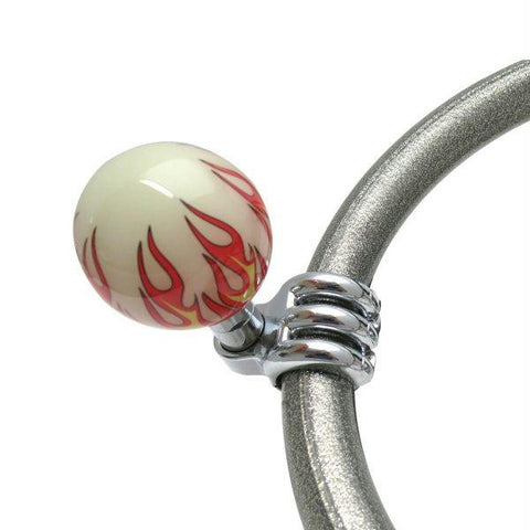 American Shifter Ivory Flame Suicide Brody Knob Opaque