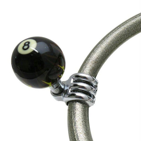 American Shifter Black Flame 8 Ball Suicide Brody Knob Opaque