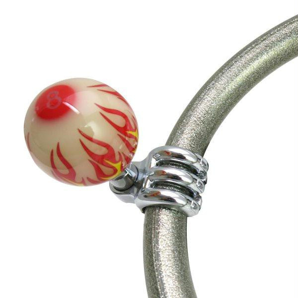 American Shifter Ivory Flame 8 Ball Suicide Brody Knob Opaque