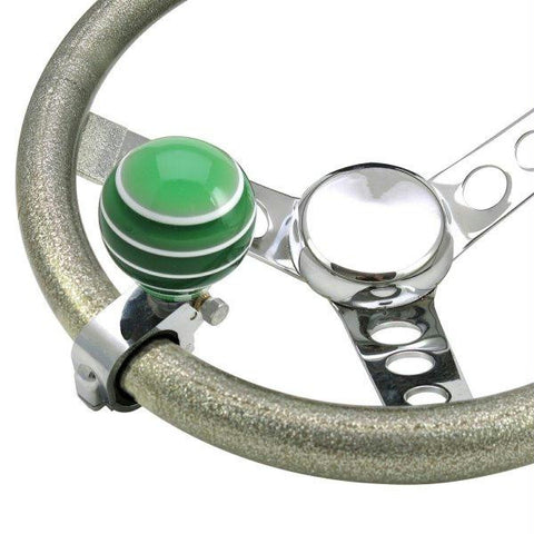 American Shifter Green Super Stripe Adjustable Suicide Brody Knob
