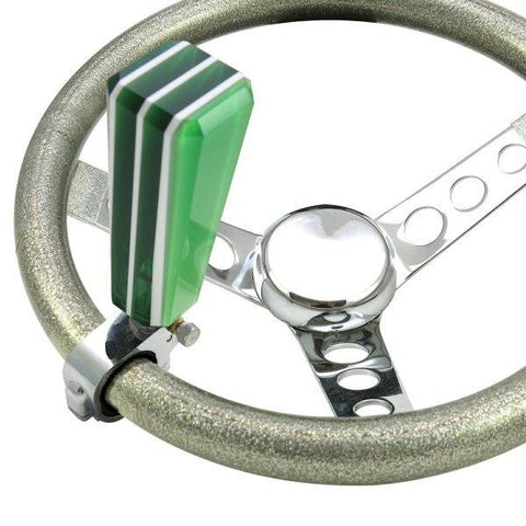 American Shifter Green Stripe Stix Adjustable Suicide Brody Knob