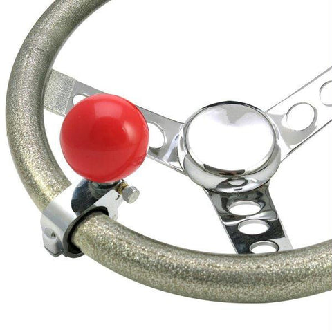 American Shifter Red Old Skool Series Adjustable Suicide Brody Knob Opaque
