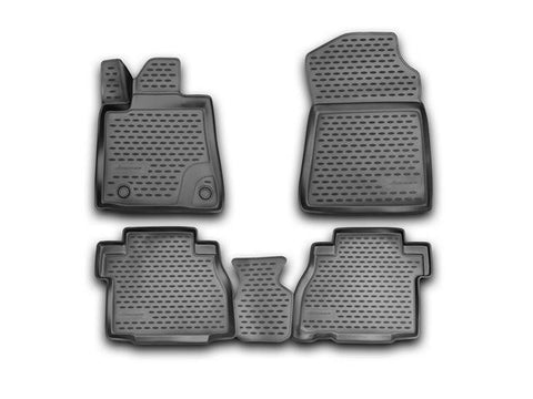 Novline 2012-2014 Toyota Tundra Double Cab CrewMax Black Floor Mats