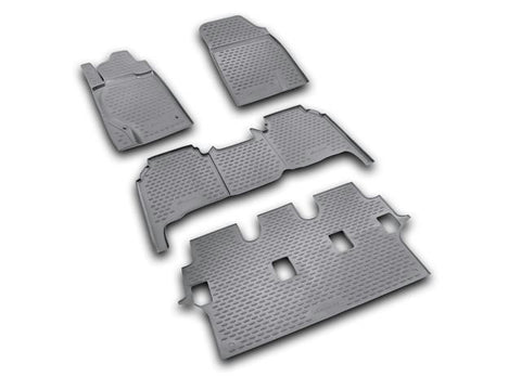 Novline 2008-2014 Toyota Land Cruiser Black Floor Mats